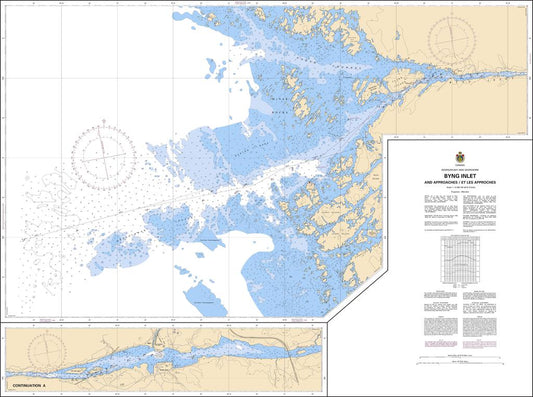 CHS Chart 2293: Byng Inlet and Approaches / et les approches