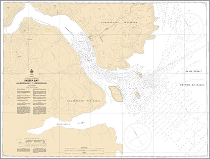 CHS Chart 7170: Exeter Bay and Approaches/et les Approches