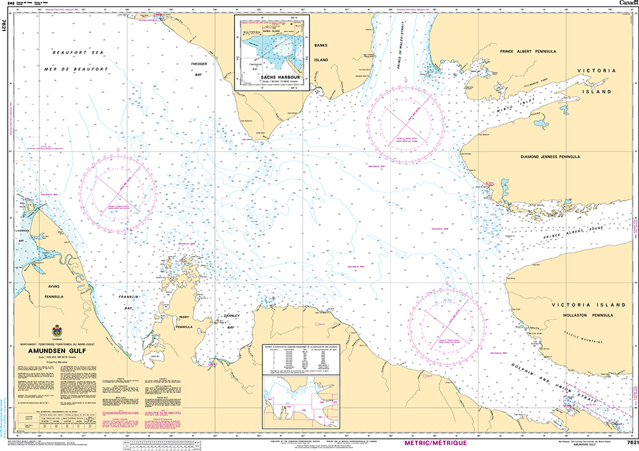 CHS Print-on-Demand Charts Canadian Waters-7621: Amundsen Gulf, CHS POD Chart-CHS7621