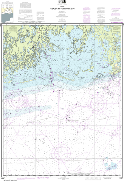 NOAA Chart 11357: Timbalier and Terrebonne Bays