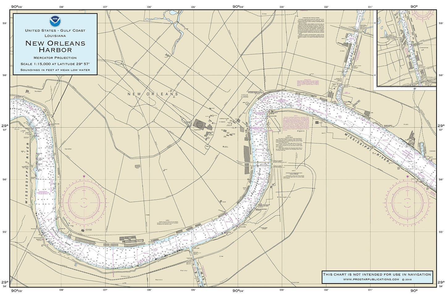 Nautical Placemat: New Orleans Harbor (LA)