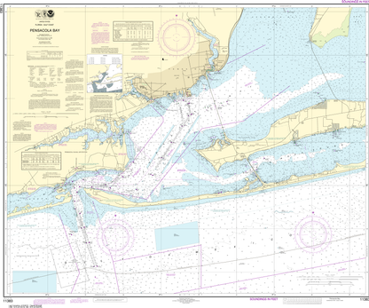 NOAA Print-on-Demand Charts US Waters-Pensacola Bay-11383