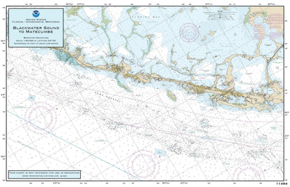 Nautical Placemat: Blackwater Sound to Matecumbe