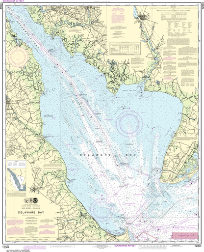 NOAA Print-on-Demand Charts US Waters-Delaware Bay-12304