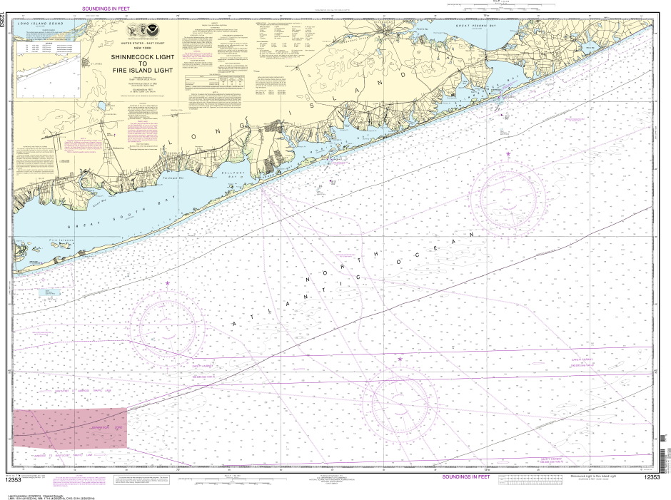 NOAA Print-on-Demand Charts US Waters-Shinnecock Light to Fire Island Light-12353