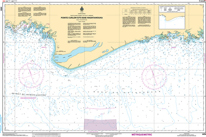 CHS Print-on-Demand Charts Canadian Waters-4454: Pointe Curlew €/to Baie Washtawouka, CHS POD Chart-CHS4454