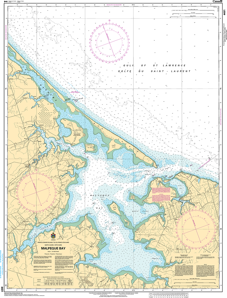 CHS Print-on-Demand Charts Canadian Waters-4491: Malpeque Bay, CHS POD Chart-CHS4491