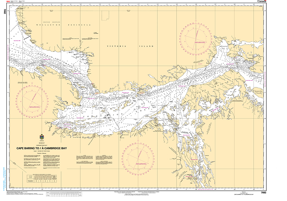 CHS Print-on-Demand Charts Canadian Waters-7082: Cape Baring to/€ Cambridge Bay, CHS POD Chart-CHS7082