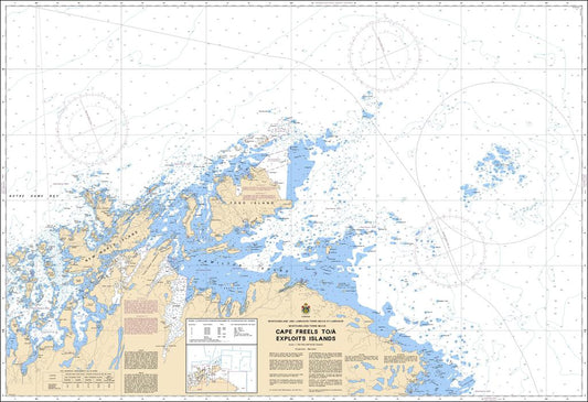 CHS Chart 4820: Cape Freels to / à Exploits Islands