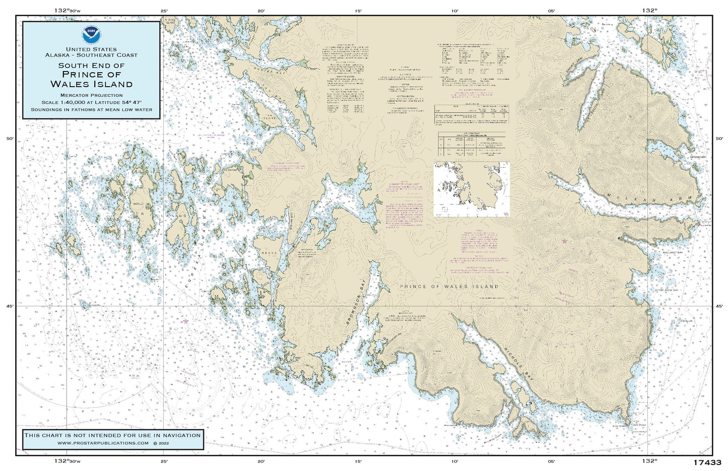 Nautical Placemat: Prince of Wales Island