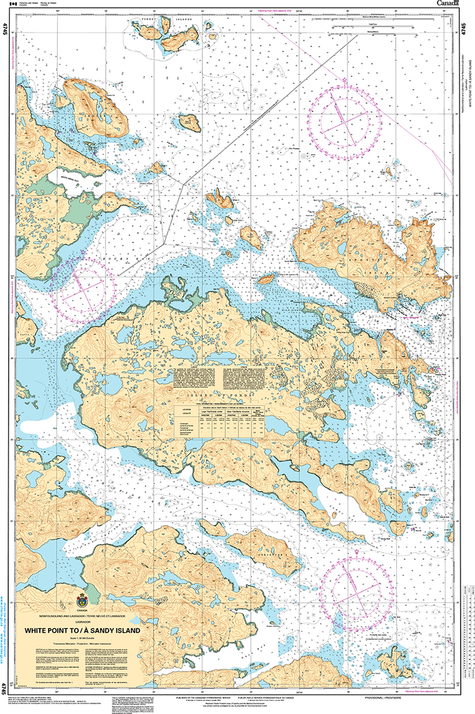 CHS Print-on-Demand Charts Canadian Waters-4745: White Point to/€ Sandy Island, CHS POD Chart-CHS4745