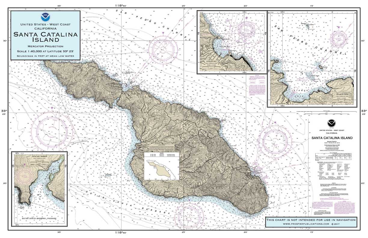 Nautical Placemat: Catalina Island (CA)