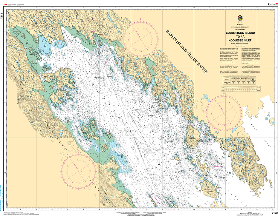 CHS Print-on-Demand Charts Canadian Waters-7122: Culbertson Island to/€ Koojesse Inlet, CHS POD Chart-CHS7122