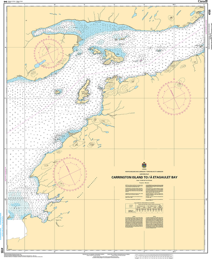 CHS Print-on-Demand Charts Canadian Waters-4725: Carrington Island to/€ Etagaulet Bay, CHS POD Chart-CHS4725