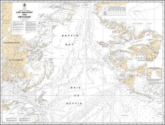 CHS Chart 7302: Lady Ann Strait to/à Smith Sound