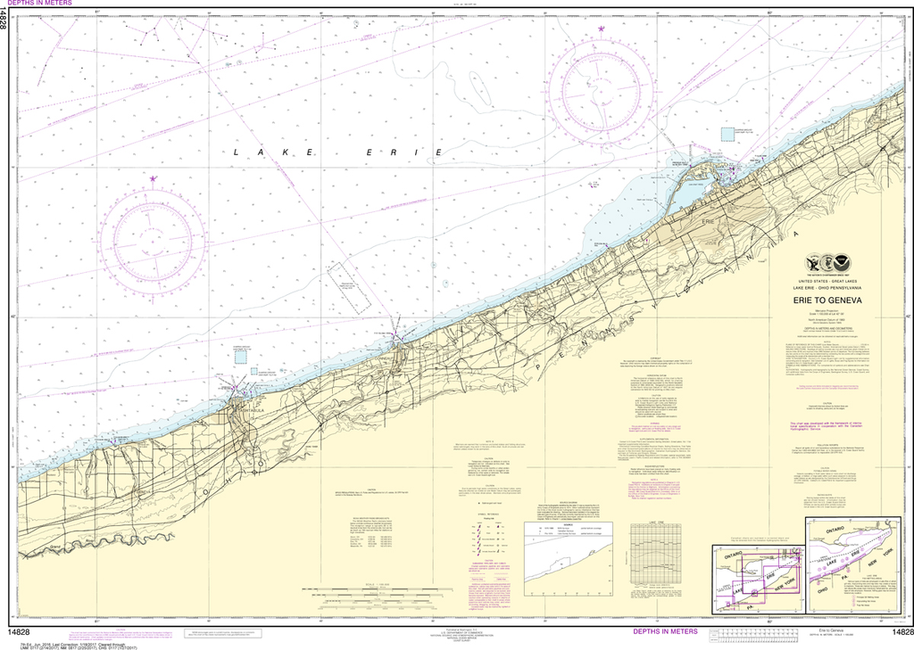 NOAA Chart 14828: Erie to Geneva
