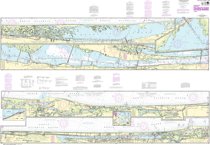 NOAA Chart 11485: Intracoastal Waterway - Tolomato River to Palm Shores