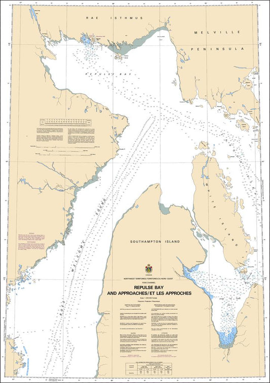 CHS Chart 7405: Repulse Bay and Approaches/ Et Les Approches