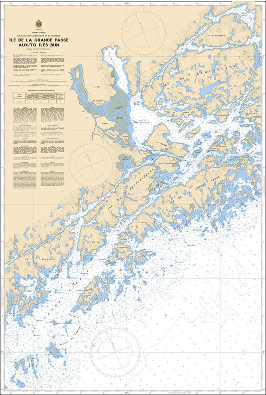 CHS Chart 4473: Île de la Grande Passe aux/to Îles Bun