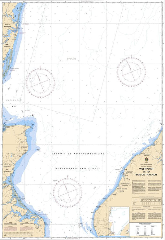 CHS Chart 4906: West Point à / to Baie de Tracadie