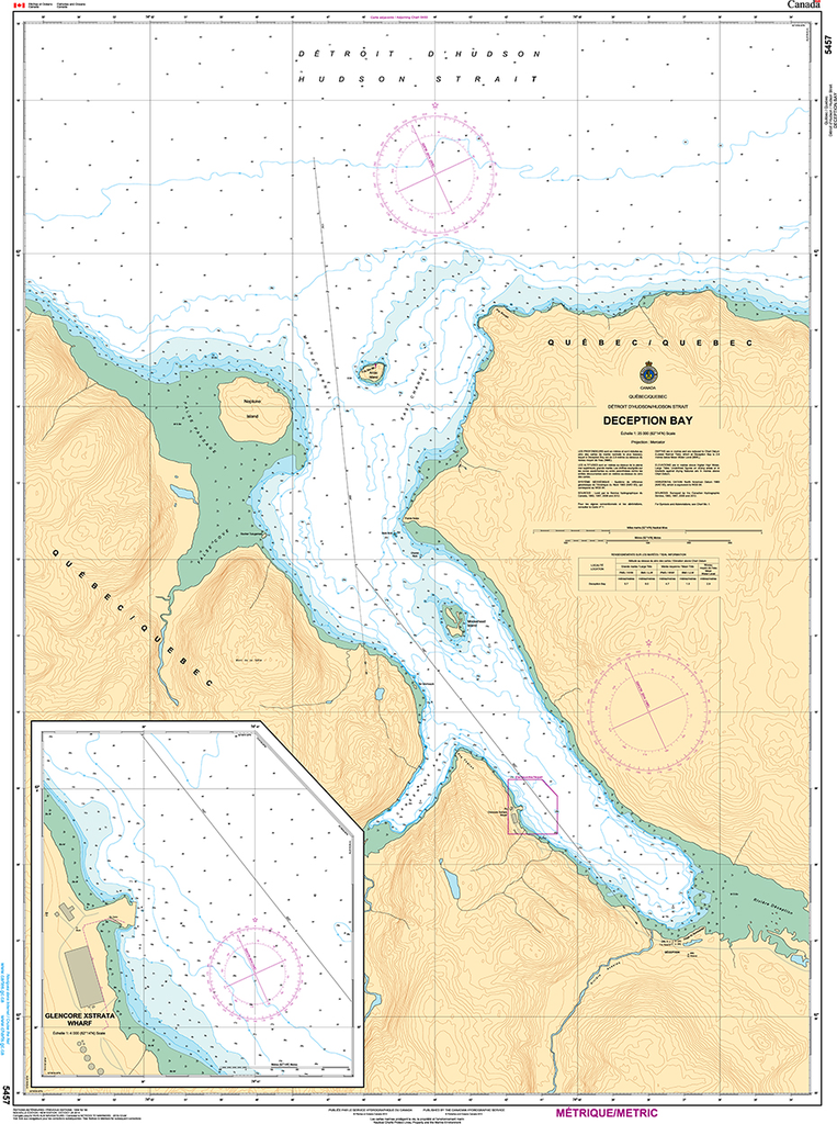 CHS Print-on-Demand Charts Canadian Waters-5457: Deception Bay, CHS POD Chart-CHS5457