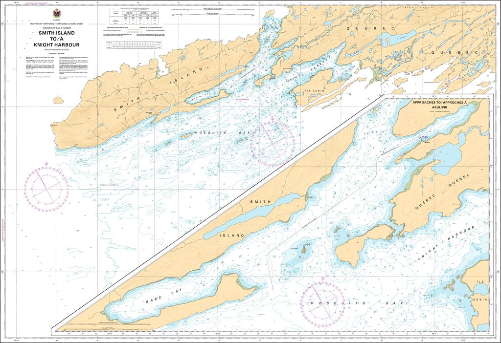 CHS Chart 5512: Smith Island to/à Knight Harbour