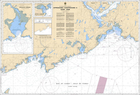 CHS Chart 4116: Approaches to / Approches à Saint John