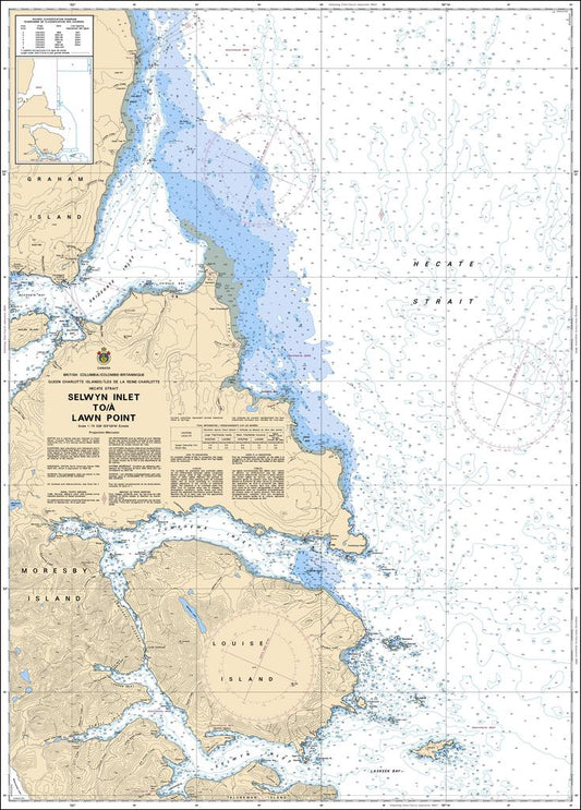 CHS Chart 3894: Selwyn Inlet to/à Lawn Point