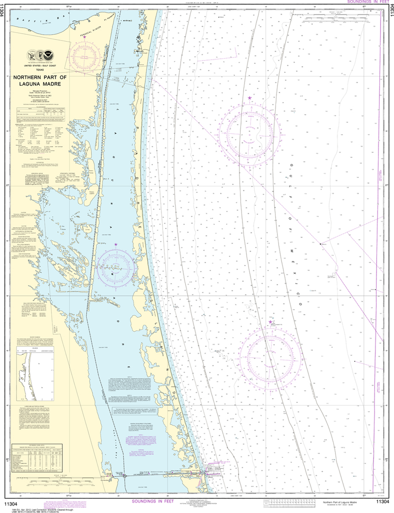 NOAA Chart 11304: Northern Part of Laguna Madre