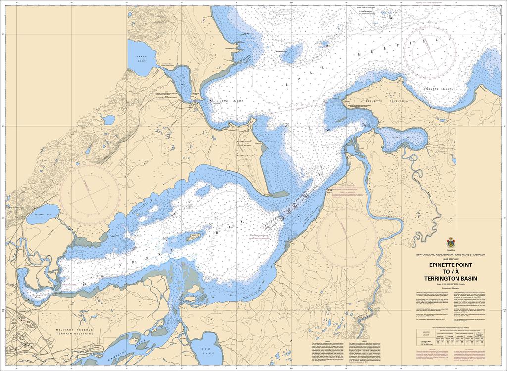 CHS Chart 4728: Epinette Point to / à Terrington Basin