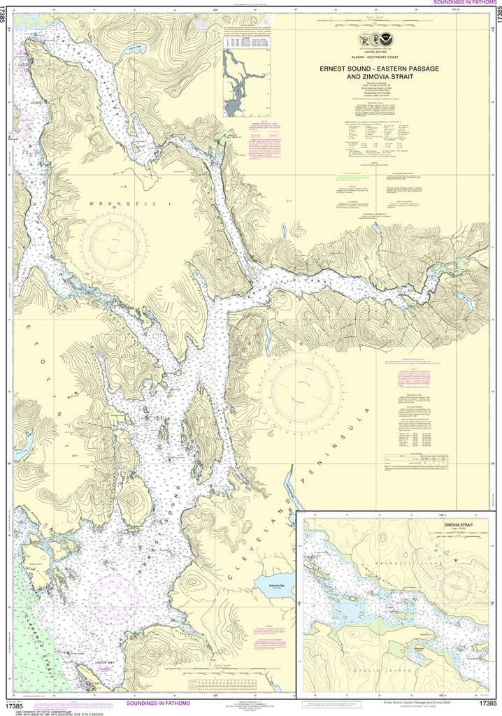 NOAA Chart 17385: Ernest Sound - Eastern Passage and Zimovia Strait, Zimovia Strait