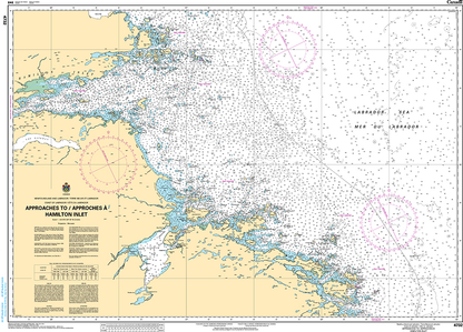CHS Print-on-Demand Charts Canadian Waters-4732: Approaches to / Approches € Hamilton Inlet, CHS POD Chart-CHS4732