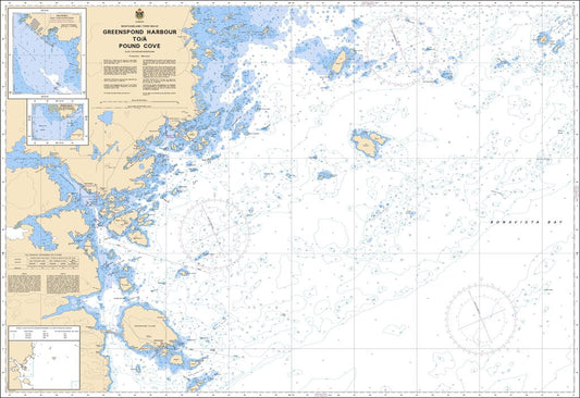 CHS Chart 4858: Greenspond Harbour to / à Pound Cove