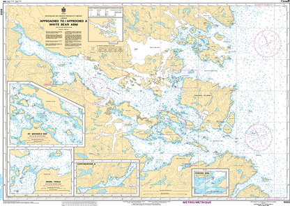 CHS Print-on-Demand Charts Canadian Waters-5032: Approaches to/€ White Bear Arm, CHS POD Chart-CHS5032