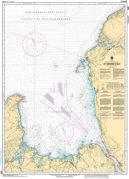 CHS Print-on-Demand Charts Canadian Waters-4462: St Georges Bay, CHS POD Chart-CHS4462