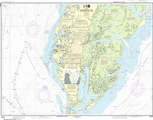 NOAA Chart 12224: Chesapeake Bay - Cape Charles to Wolf Trap
