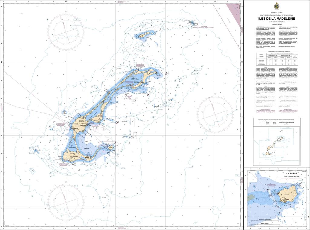 CHS Chart 4950: Îles de la Madeleine