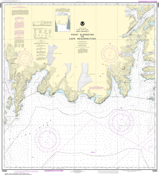 NOAA Chart 16683: Point Elrington to Cape Resurrection