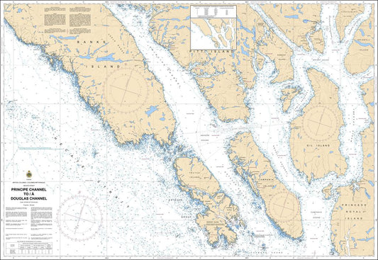 CHS Chart 3976: Principe Channel to/à Douglas Channel