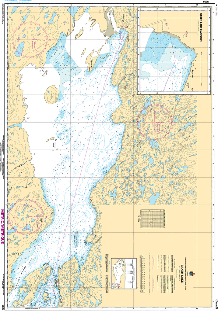 CHS Print-on-Demand Charts Canadian Waters-5626: Baker Lake, CHS POD Chart-CHS5626