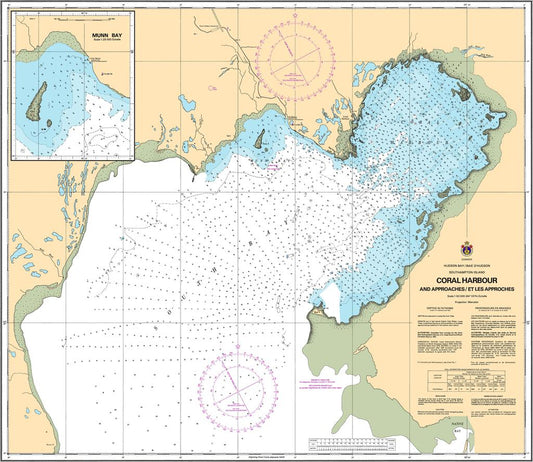 CHS Chart 5410: Coral Harbour and Approaches/et les approches