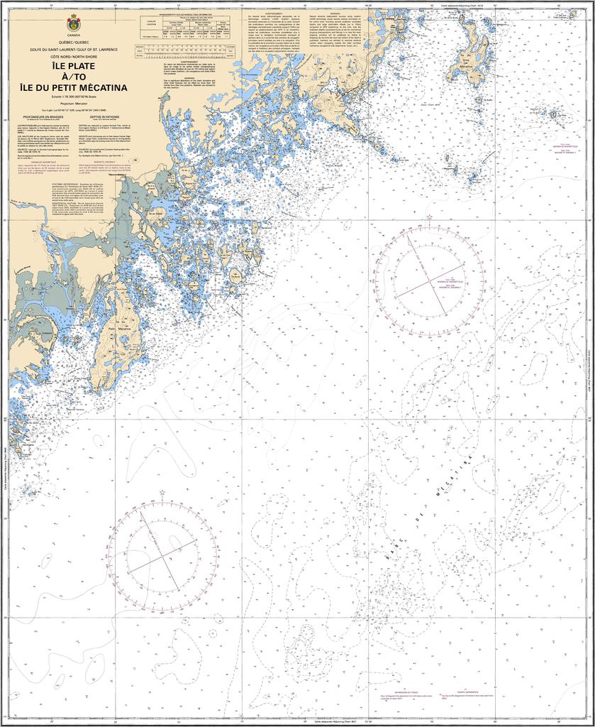 CHS Chart 4469: Île Plate à/to Île du Petit Mécatina