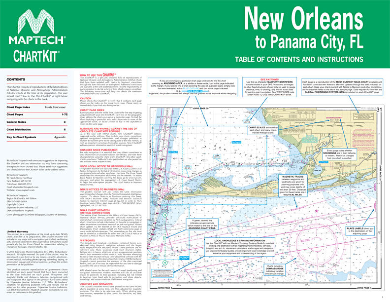 Chartkit Region 16: New Orleans to Panama City Fl (14th Ed)