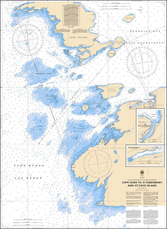 CHS Chart 2274: Cape Hurd to/à Tobermory and/et Cove Island