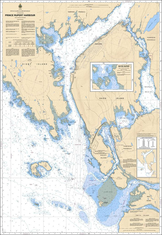 CHS Chart 3958: Prince Rupert Harbour