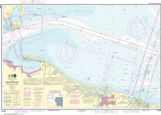 NOAA Chart 12256: Chesapeake Bay - Thimble Shoal Channel
