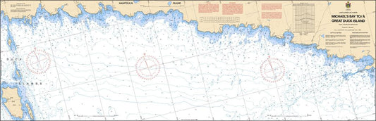 CHS Chart 2266: Michaels Bay to/à Great Duck Island