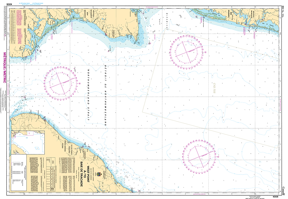 CHS Print-on-Demand Charts Canadian Waters-4906: West Point €/to Baie de Tracadie, CHS POD Chart-CHS4906