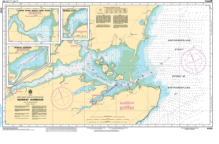 CHS Print-on-Demand Charts Canadian Waters-4420: Murray Harbour, CHS POD Chart-CHS4420