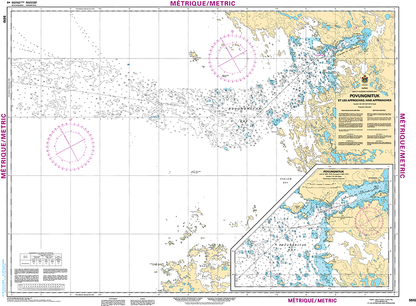 CHS Print-on-Demand Charts Canadian Waters-5510: Povungnituk et les approches/and Approches, CHS POD Chart-CHS5510